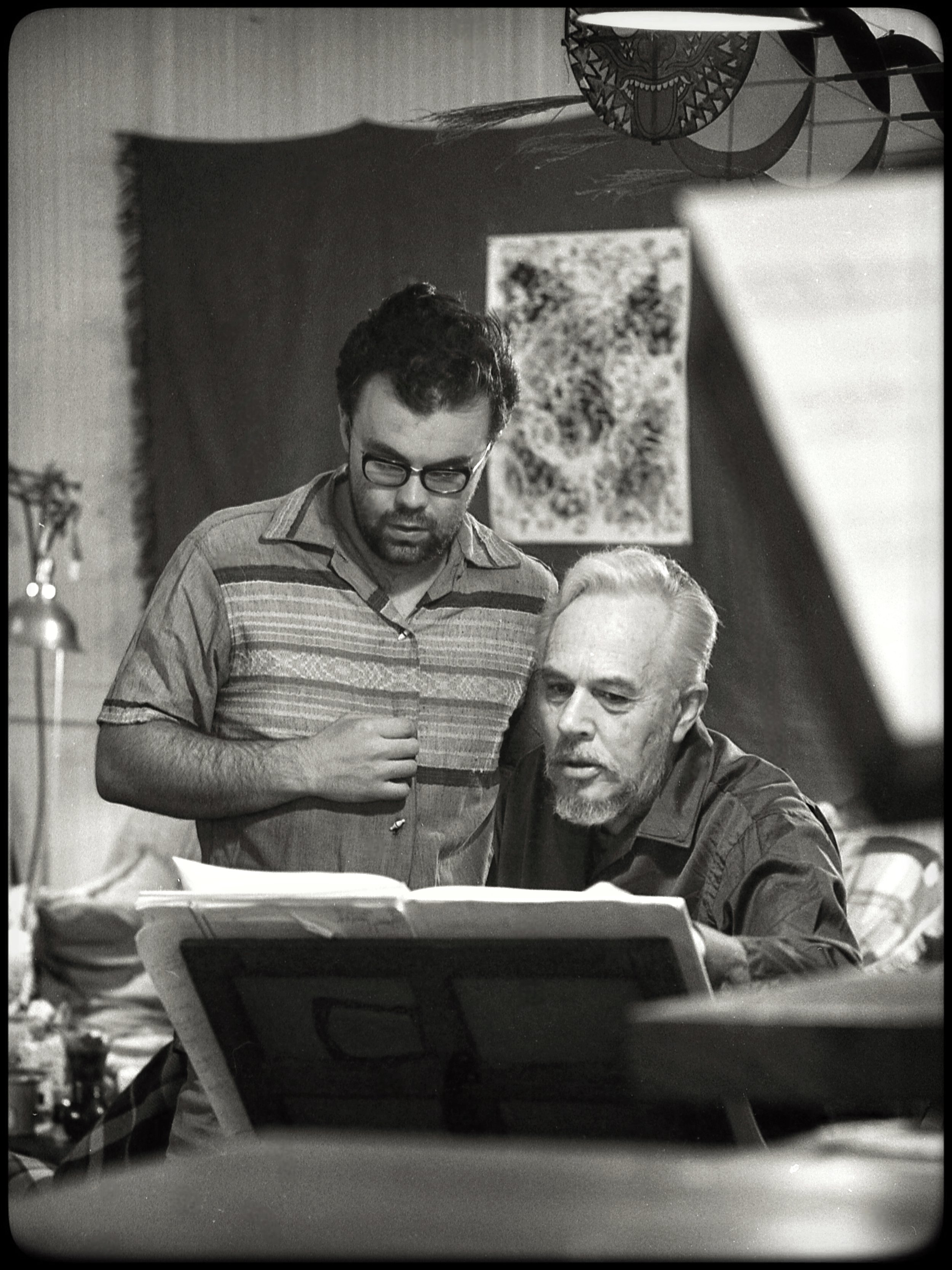 Danlee Mitchell and Harry Partch, Petaluma, 1964