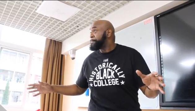 The Development of American Sneaker Culture lecture at Chengdu University Sichuan, China