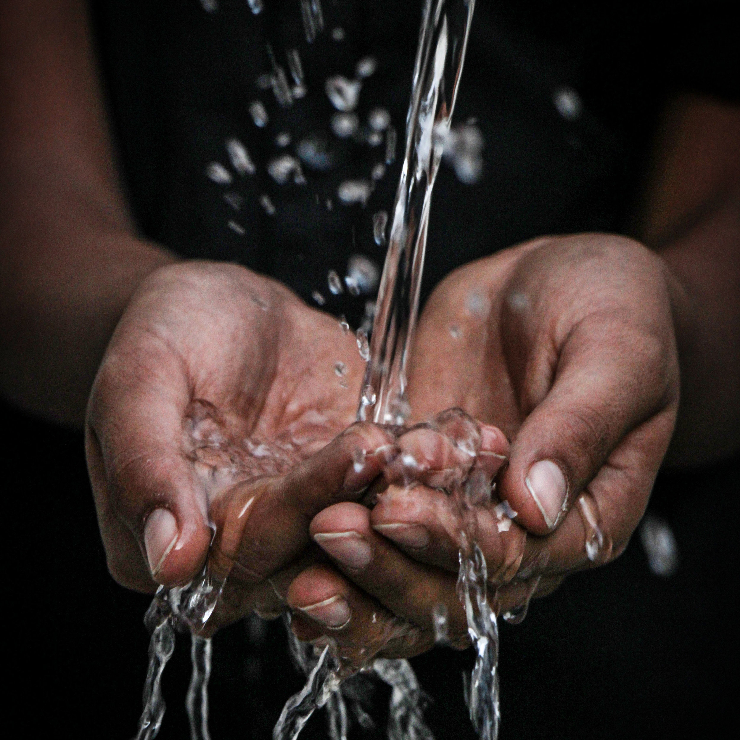 hands being washed
