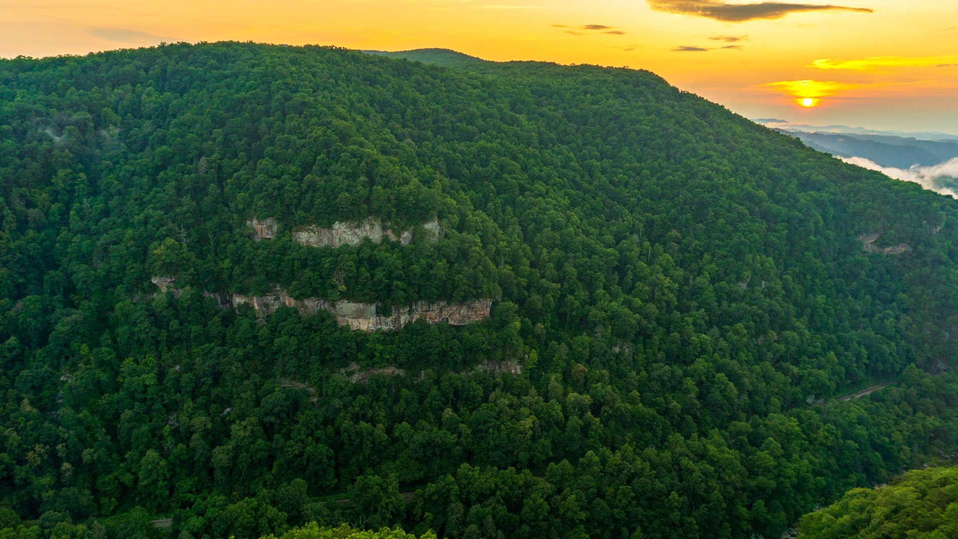 Sunset at the Clinchfield Overlook