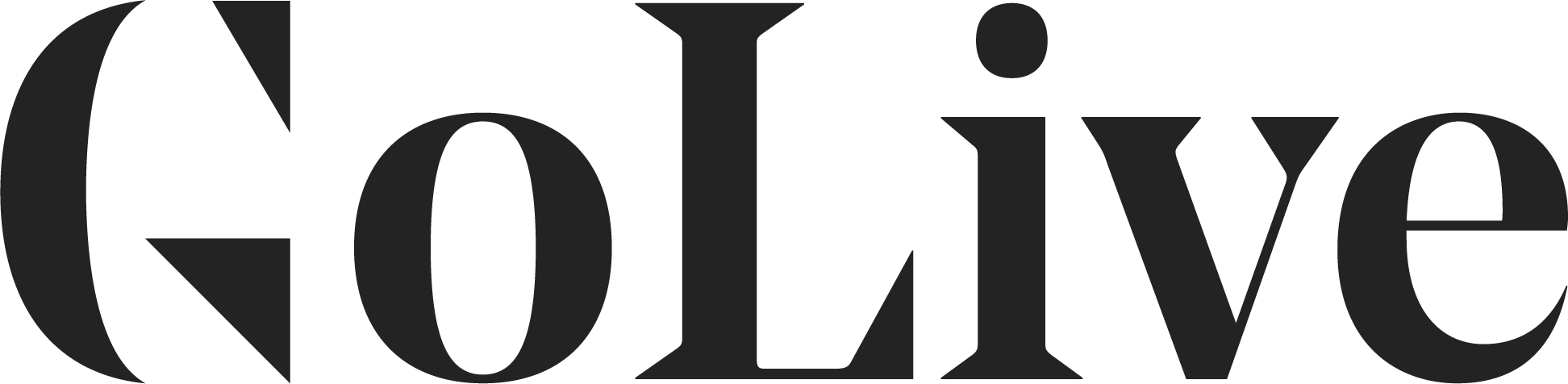 Go Live dark logo on transparent background