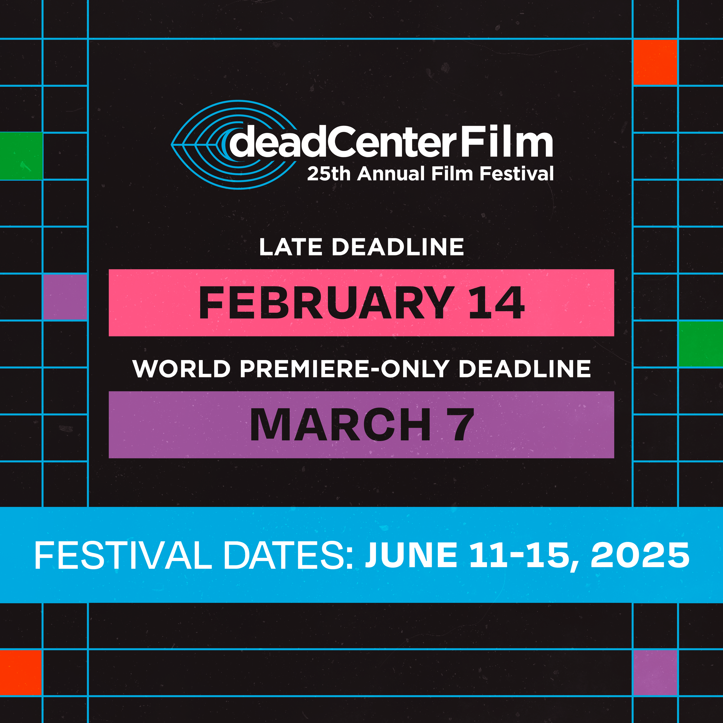 Last Two Deadlines for Submissions!