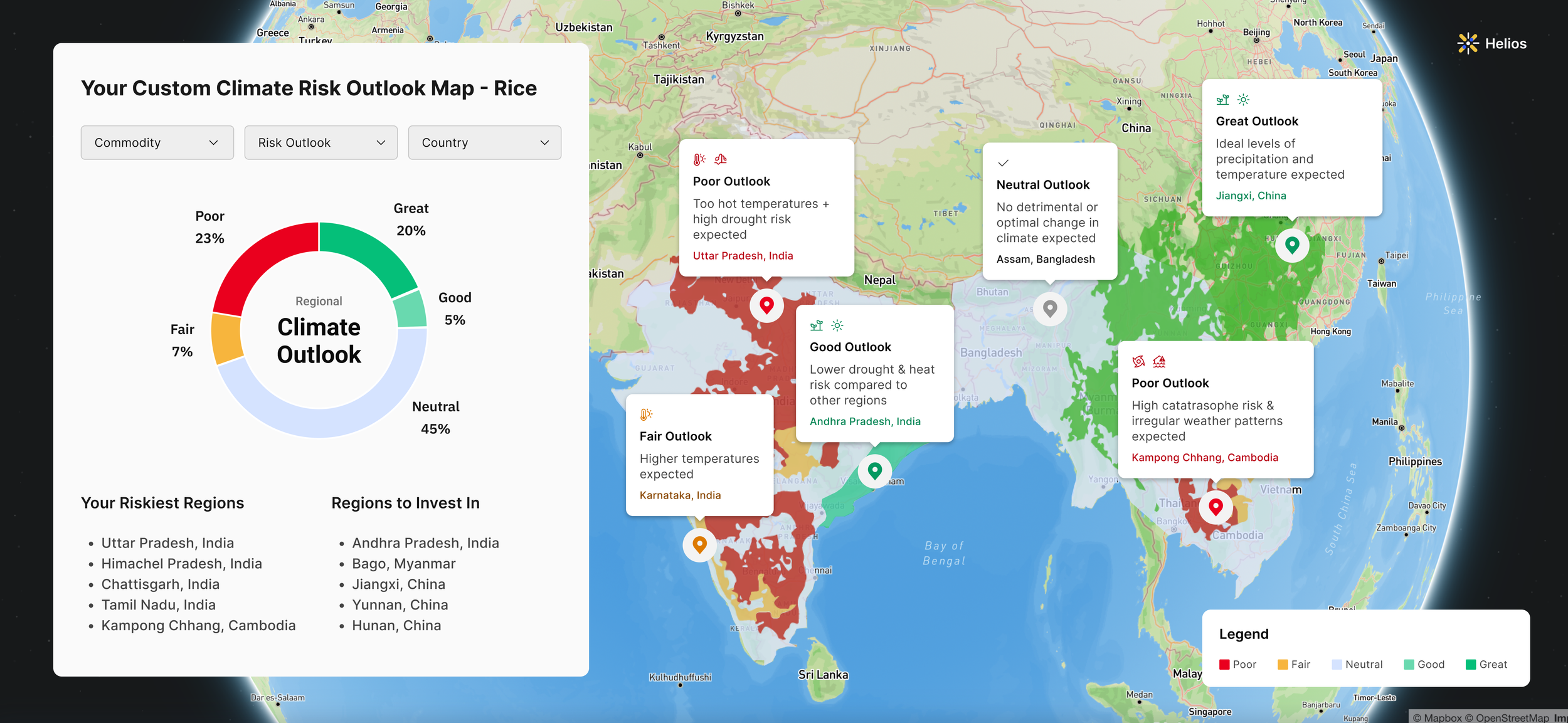 climate risk outlook map