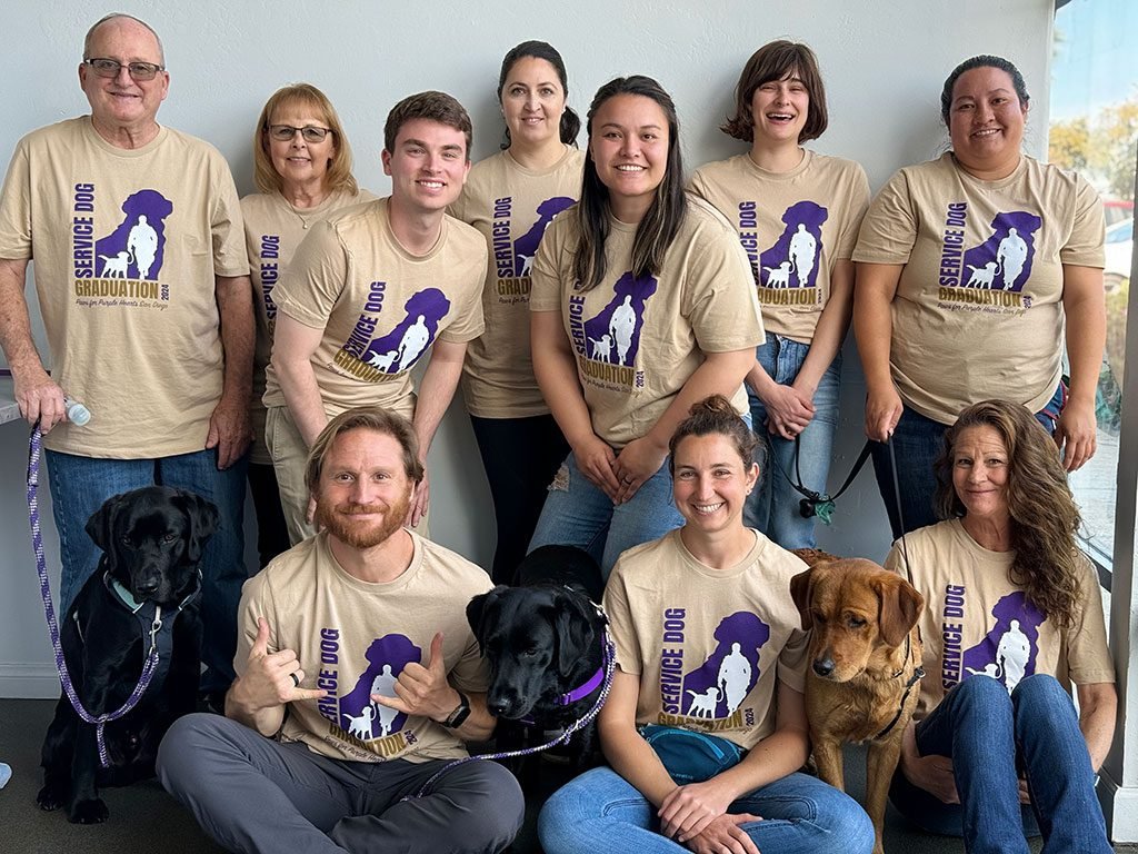 A SALUTE TO SERVICE: PAWS FOR PURPLE HEARTS SAN DIEGO GRADUATION